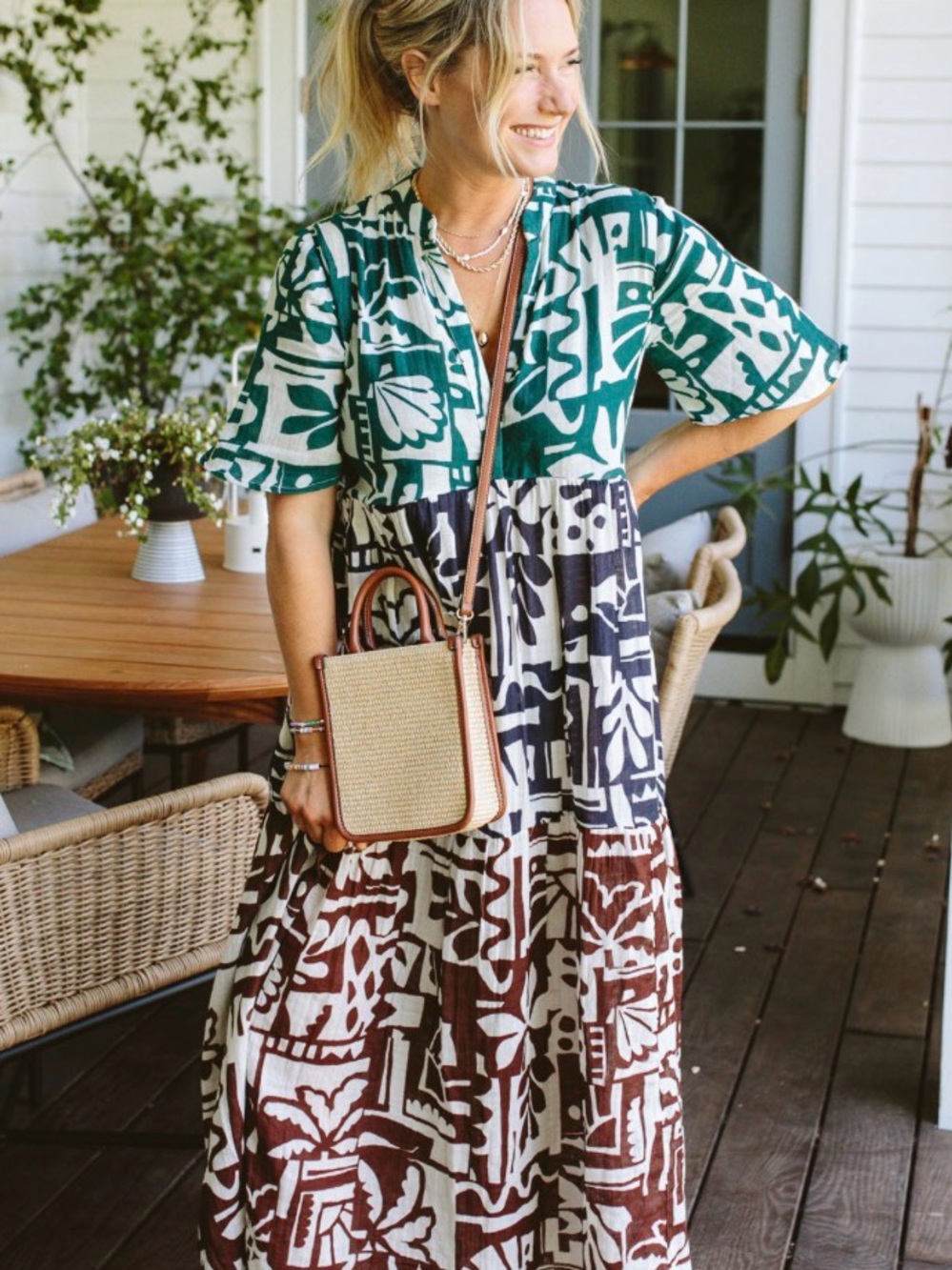 Anthropologie Kallie Flowy Maxi Dress
